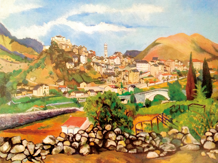  Suzanne Valadon ——  (1865-1938)Vue de Corte,1913 Huile sur toile